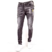 Jeans med falmede pletter - DC-013