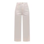 Hvid SS23 Ribbet Crew-neck Jeans