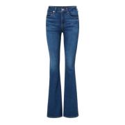 Højtaljede Skinny Flare Jeans