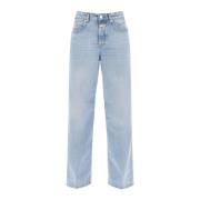 Løse jeans med tapered cut