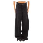 Black Wash Loose Jeans